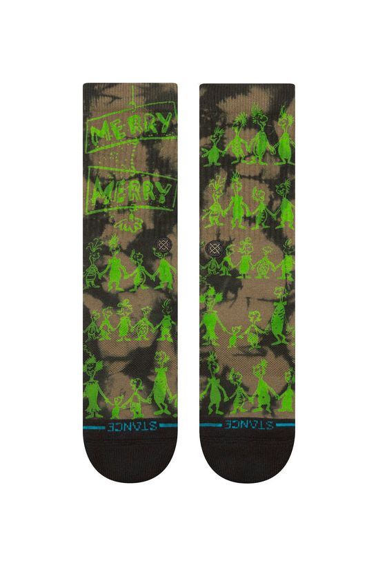 Stance Down In Whovile Crew Socks Black