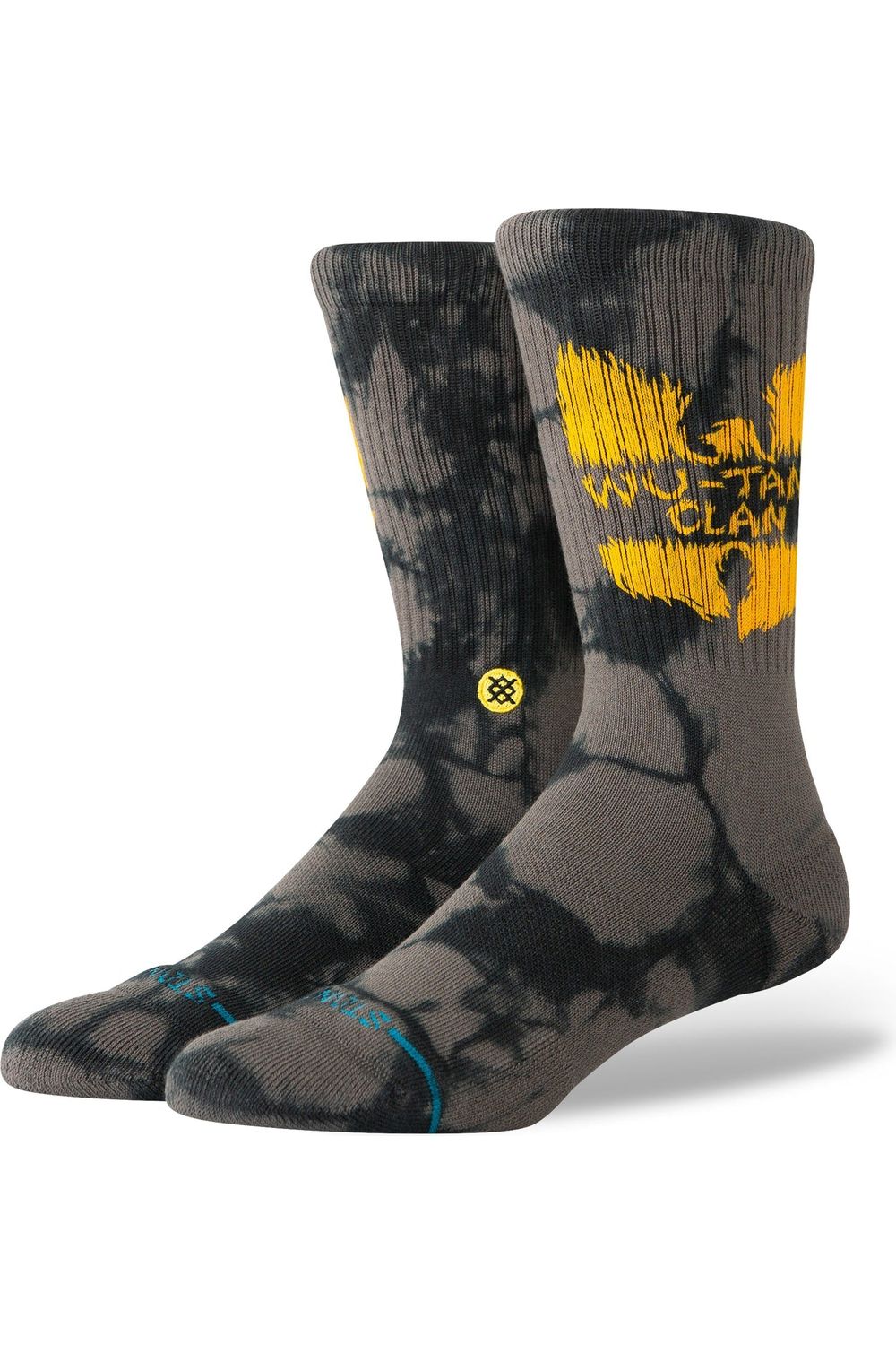 Stance Shaolin Slums Crew Socks Black