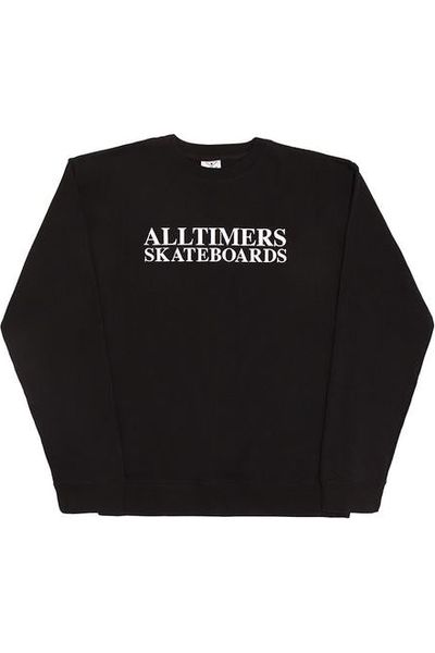 Alltimers Straight Forward Crewneck Sweatshirt Black