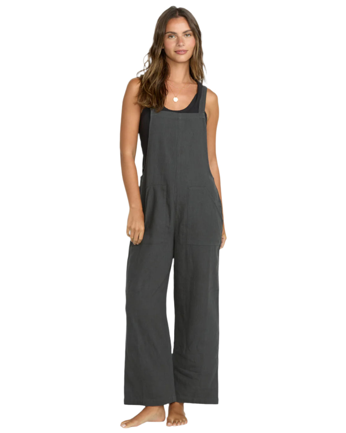 Billabong Pacific Time Jumpsuit Black Sands