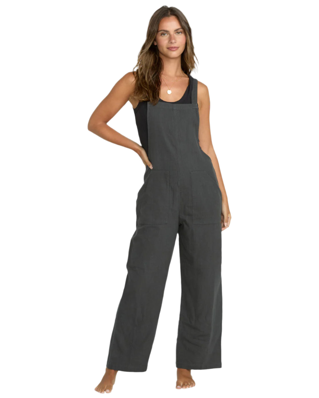 Billabong Pacific Time Jumpsuit Black Sands