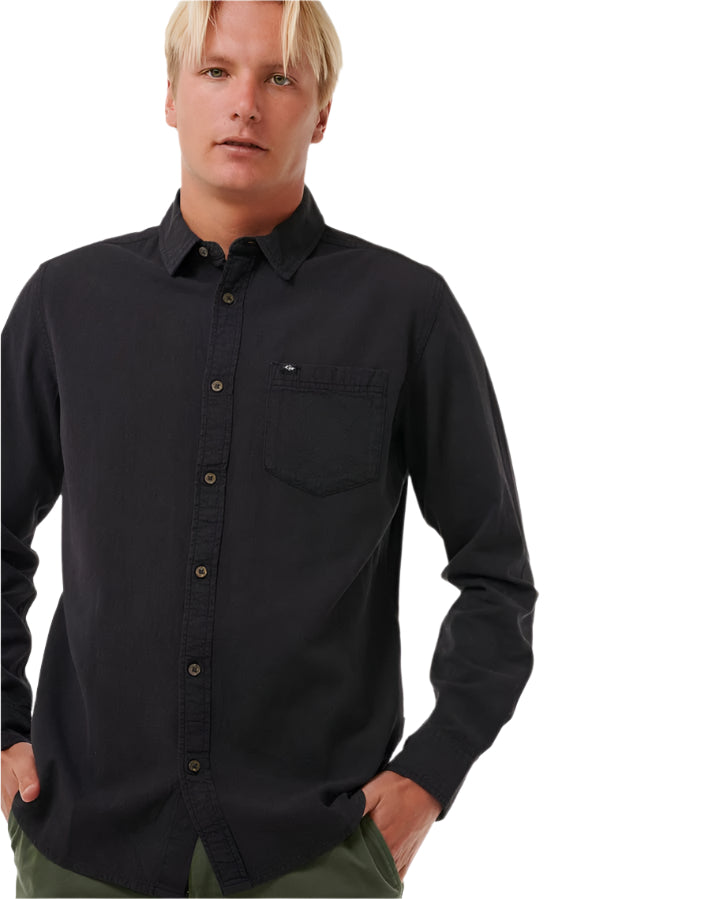 Rip Curl Classic Surf Washed Ls Shirt Black