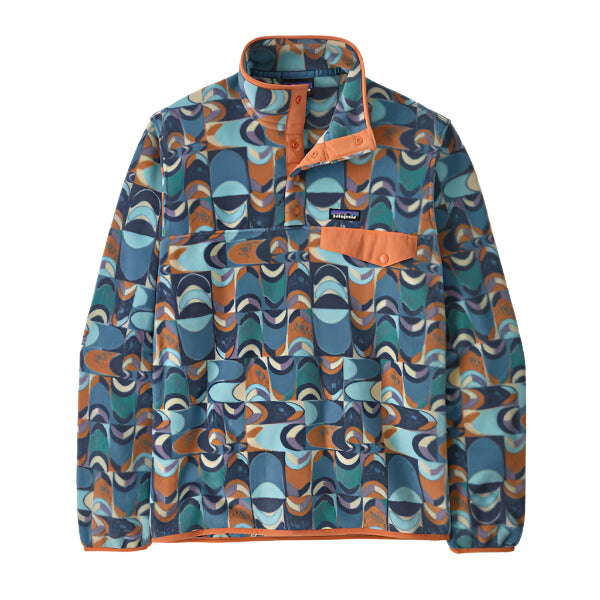 Patagonia Men's Lw Synch Snap-T P/O Swallowtail Geo: Still Blue