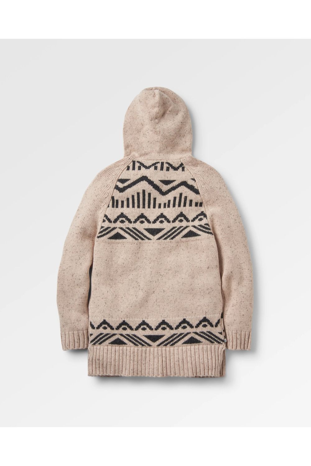 Passenger Snoozle Recycled Knitted Hooded Cardigan Oatmeal