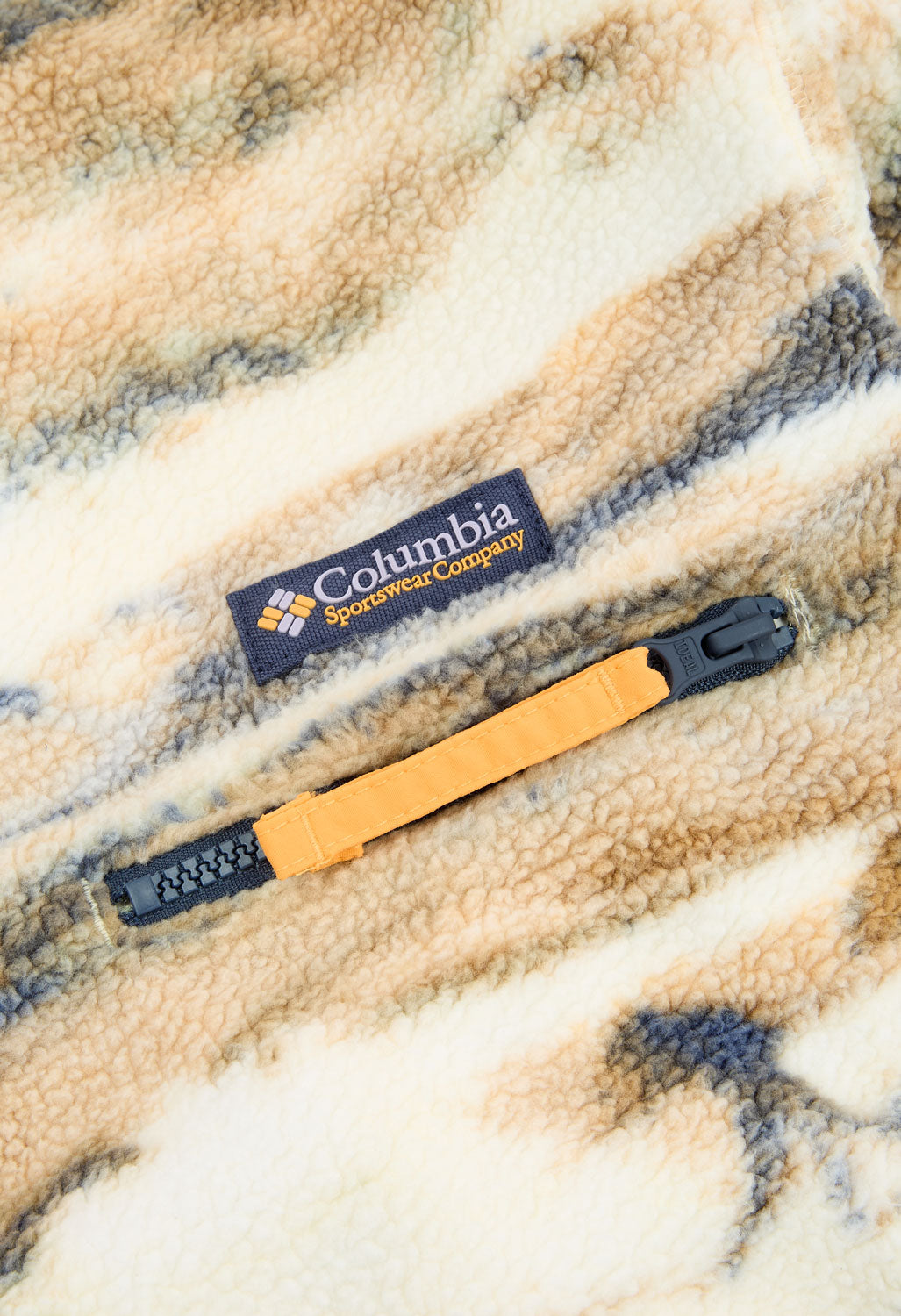 Columbia Helvetia II Printed Half Snap Fleece Lemon Wash Roaming