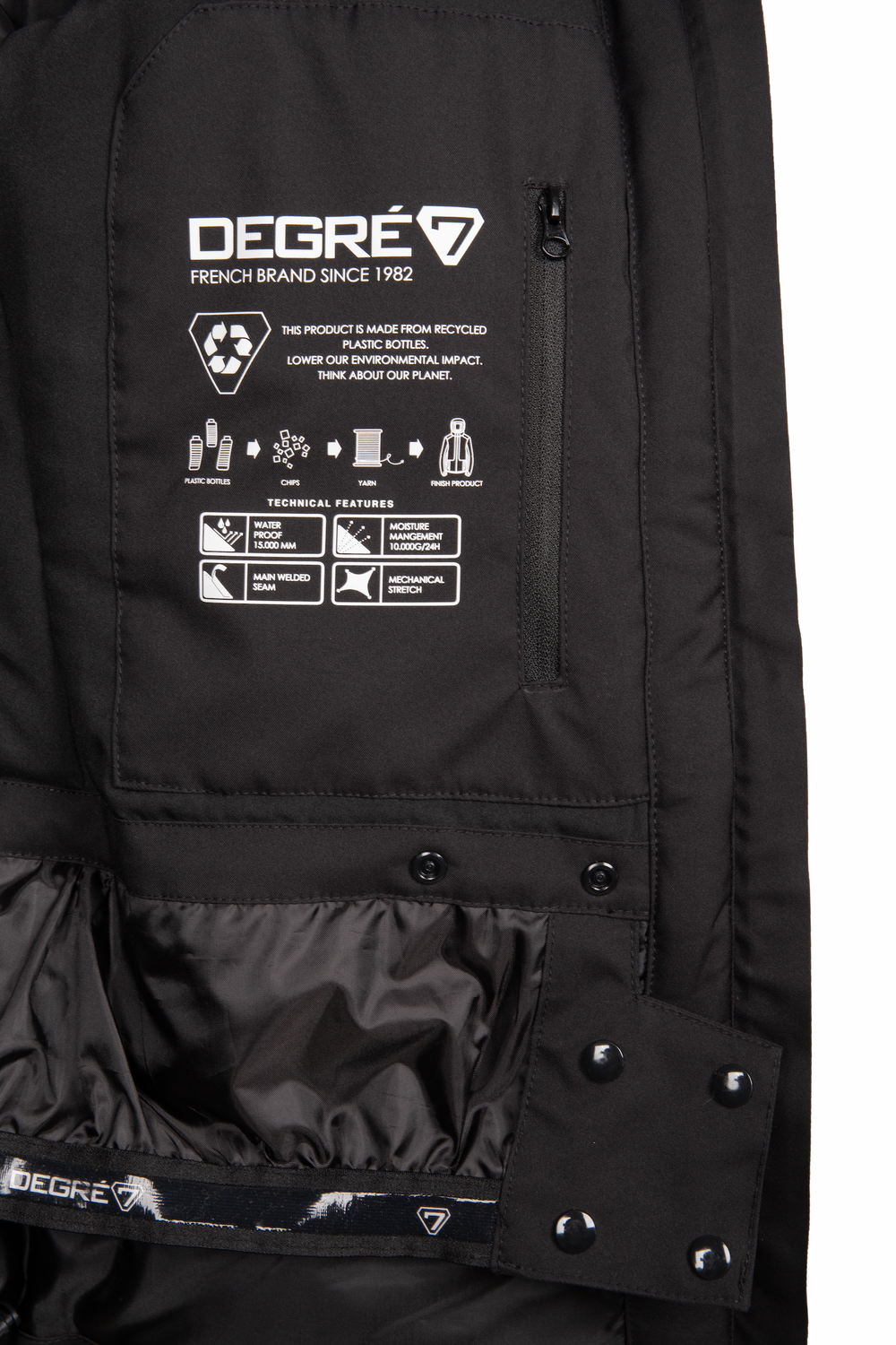 Degree7 Geod Ski Jacket Black