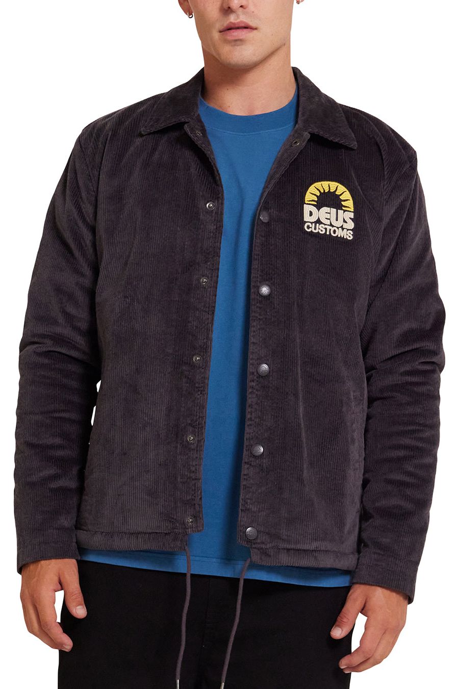 Deus Stokes Coach Jacket in Anthracite