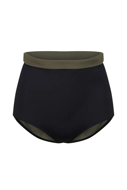 Davy J The Jones High Waist Bikini Briefs Olive