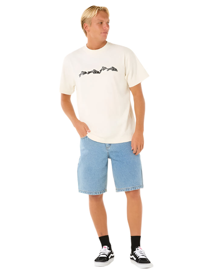 Rip Curl Raw Energy Dolphin T-Shirt Bone