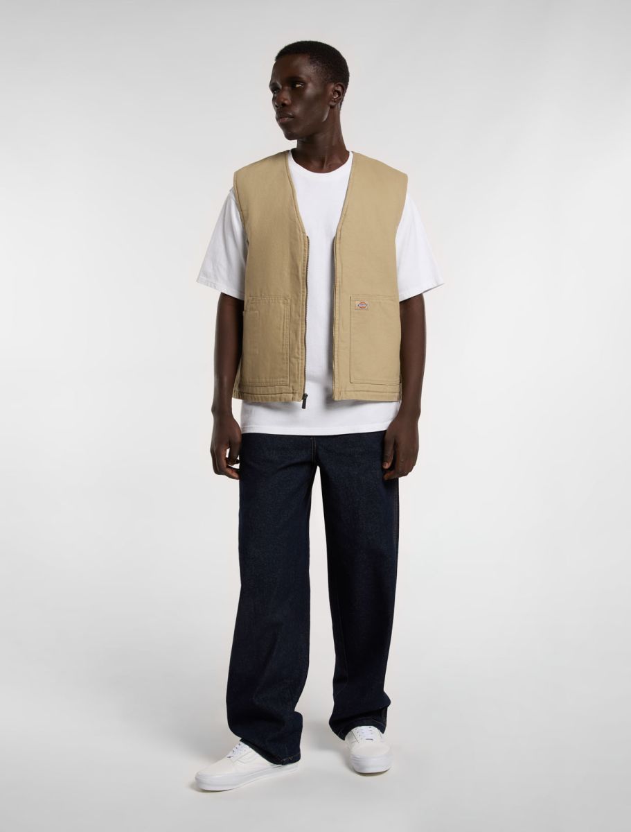 Dickies Duck Canvas Summer Vest Sw Desert Sand