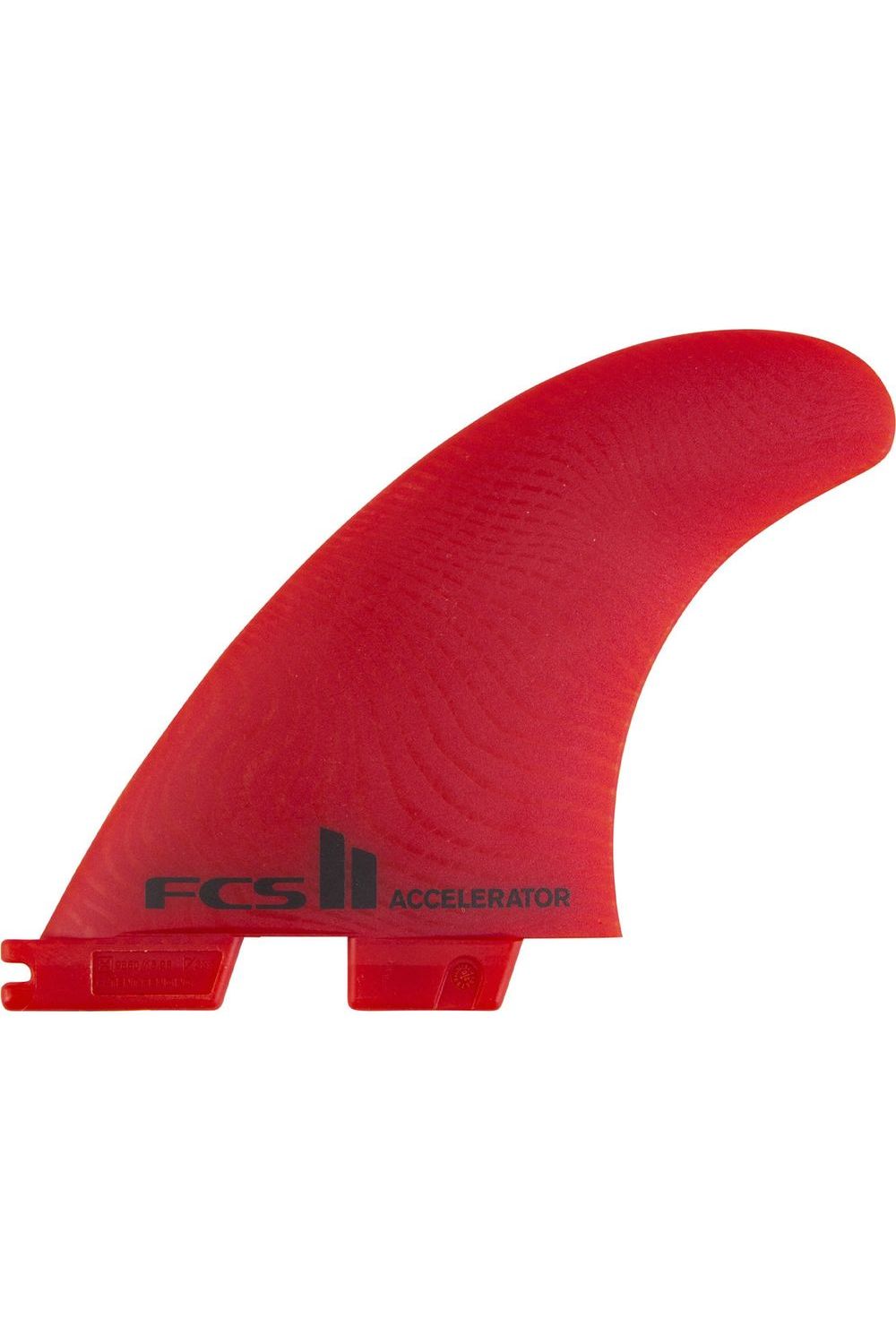 FCS II Accelerator Neo Glass Large Red Tri Fins