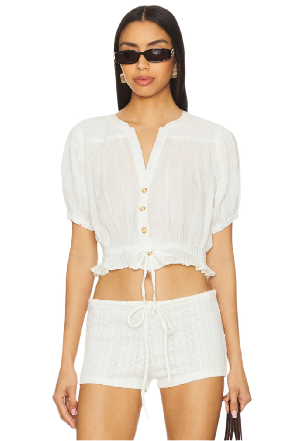 Free people Little Cloud Shirt Ivory