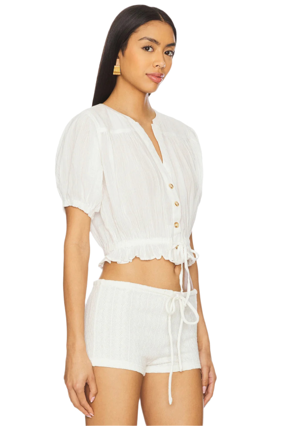 Free people Little Cloud Shirt Ivory