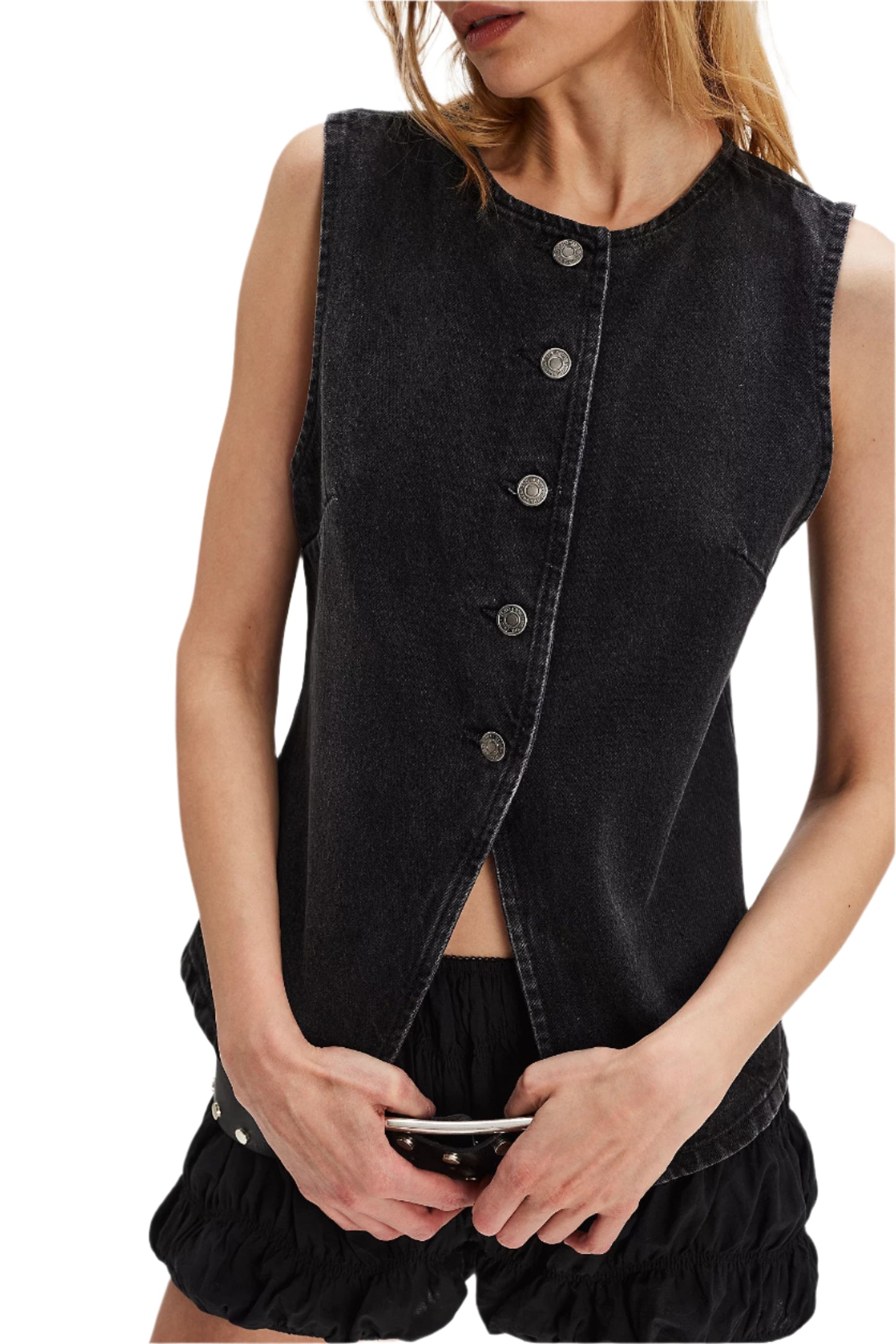 Free people Aimee Vest Black