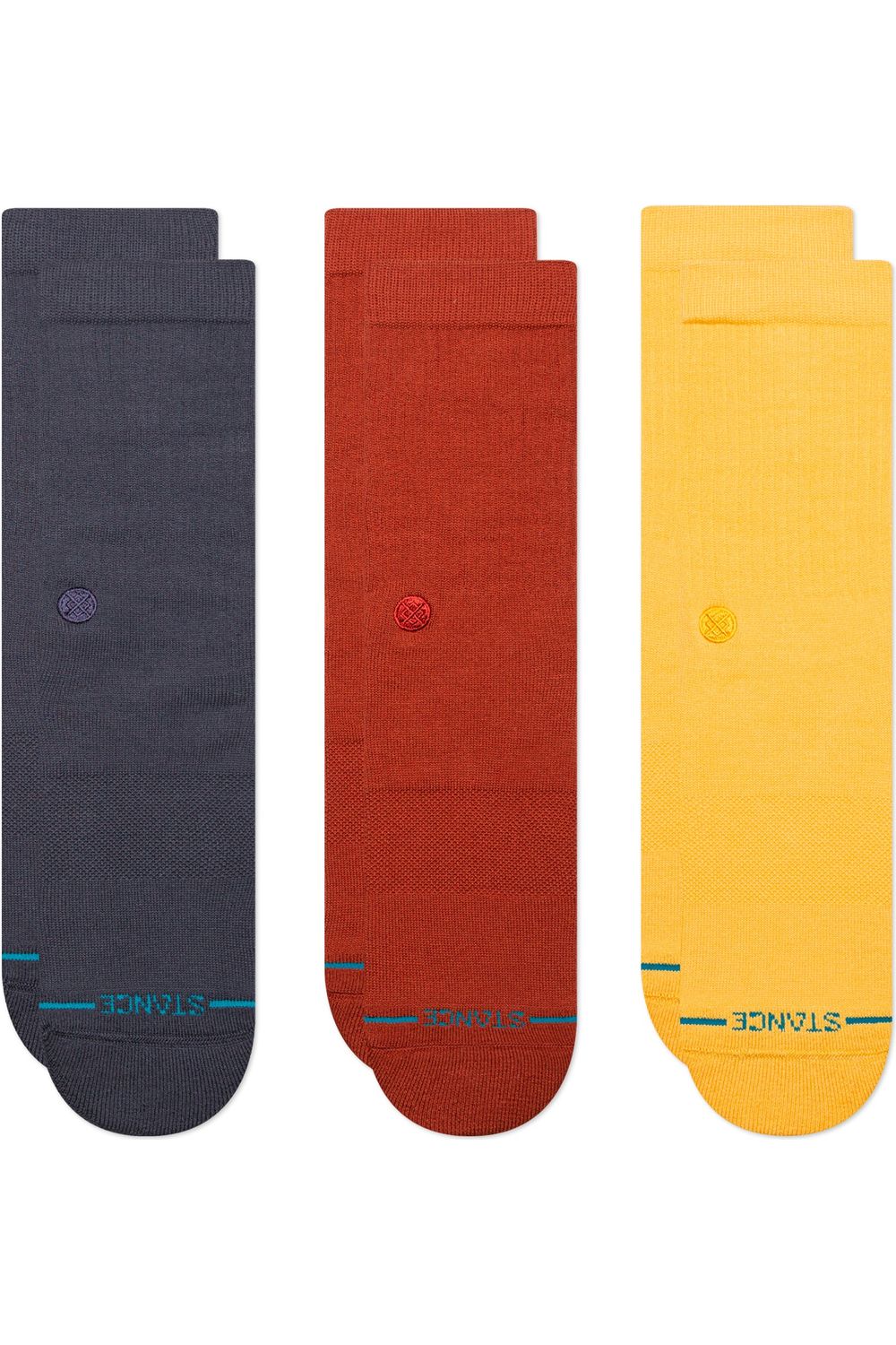 Stance Icon 3 Pack Sock Navy