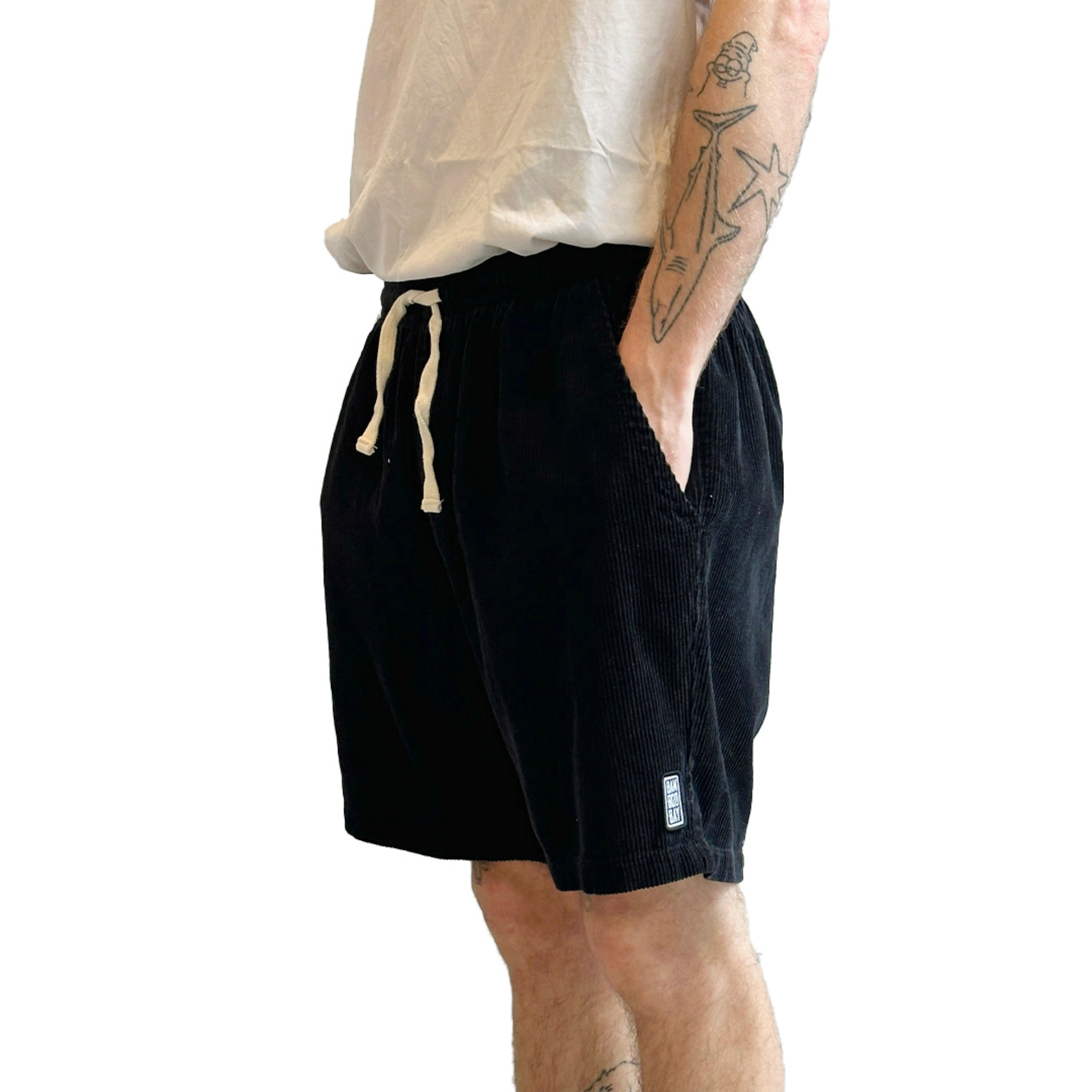 BamBooBay Chill Cord Shorts Black