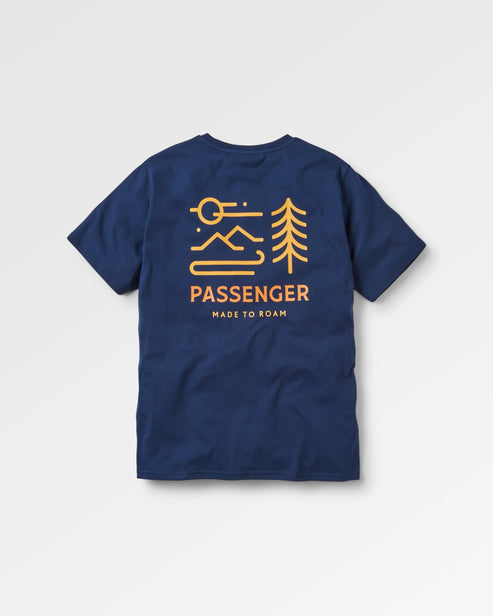 Passenger Phoenix Organic Cotton T-Shirt Rich Navy