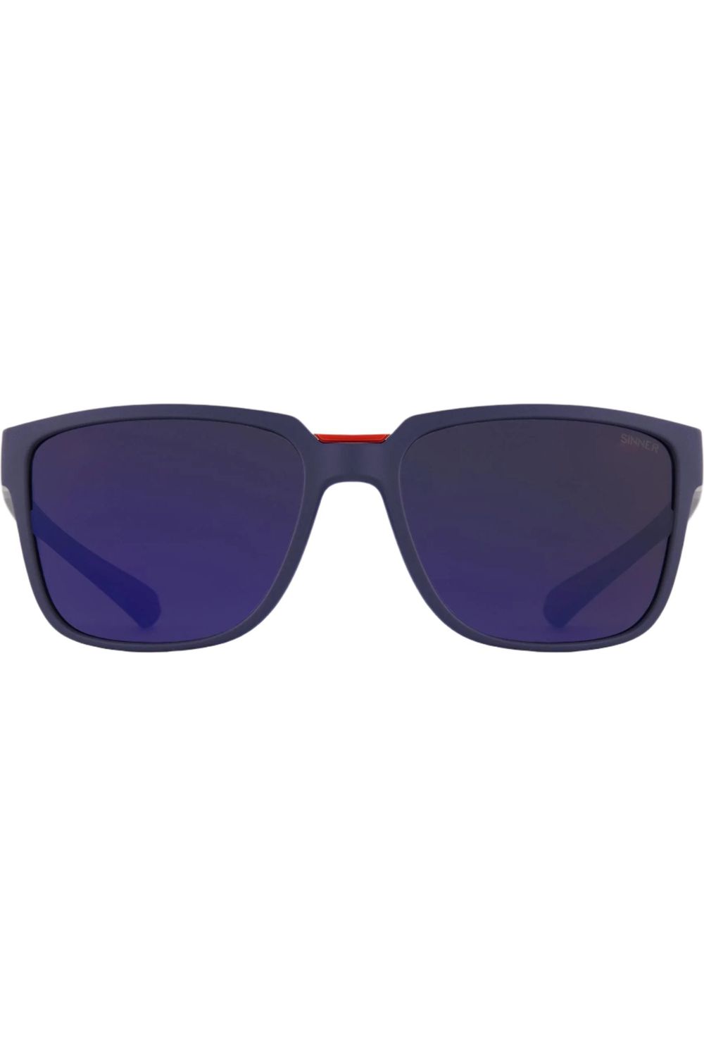 Sinner Knoll Sunglasses Matte Dark Blue Red-Sintec Blue Mirror