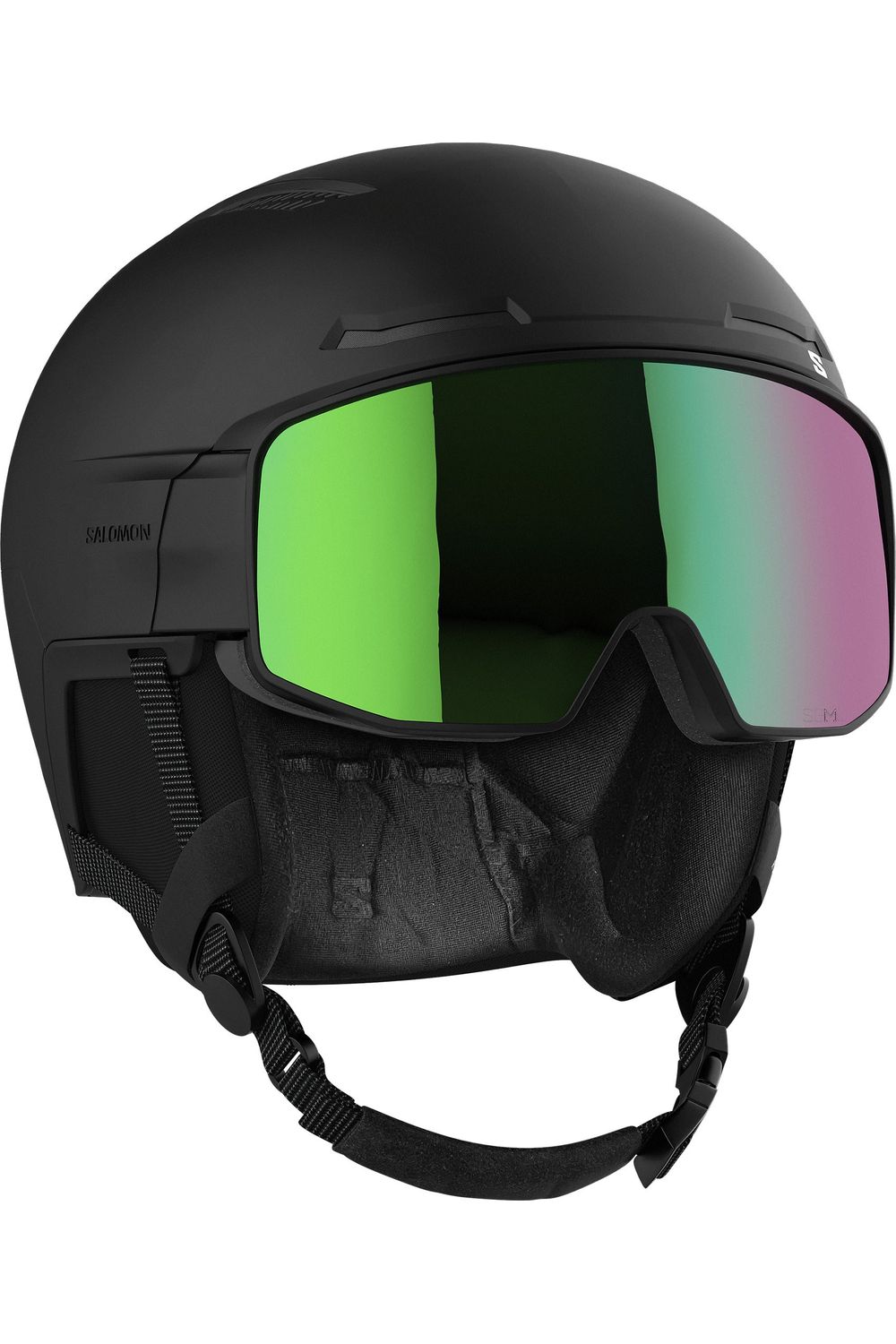 Salomon Driver Pro Sigma Helmet Black/Emerald Visor