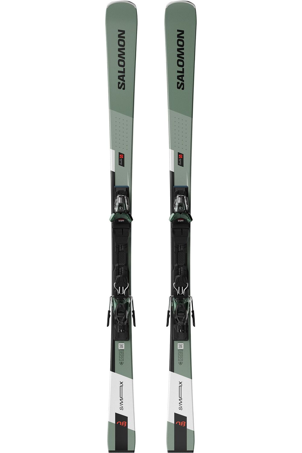 Salomon E S/Max 8 Skis + M11 GW L80 Bindings Oil