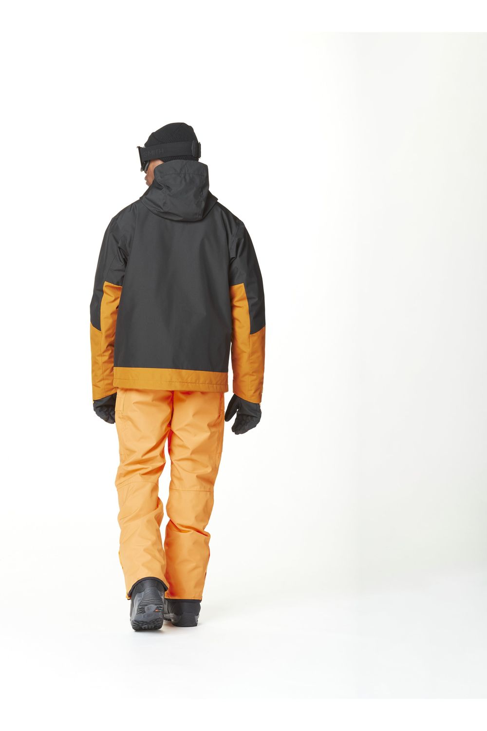 Picture Nitric Snow Jacket Black Honey Carrot from the back