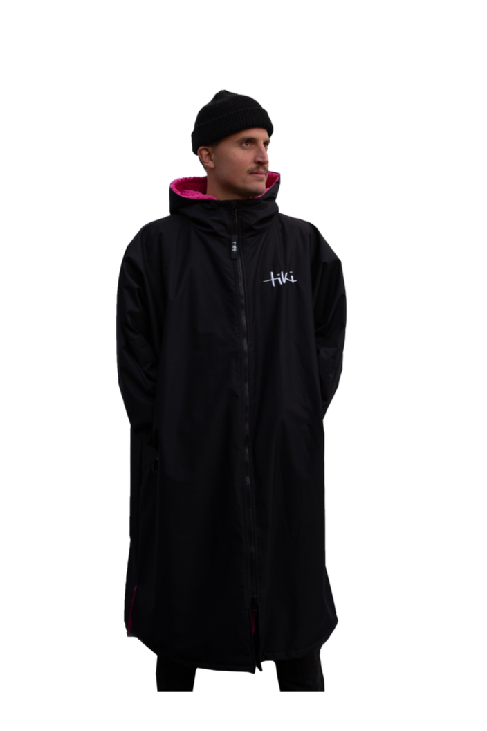 Tiki Tech Robe Black Pink