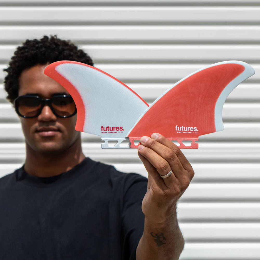 Futures Mikey February Keel Fiberglass Red/Grey