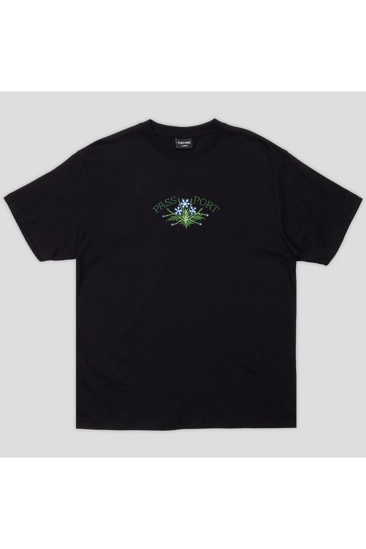 Passport Bloom Organic T-Shirt Black