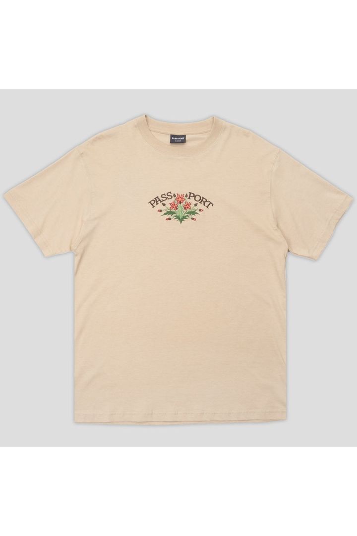 Passport Bloom Organic T-Shirt Sand