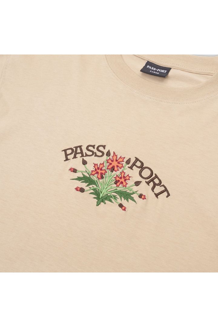 Passport Bloom Organic T-Shirt Sand