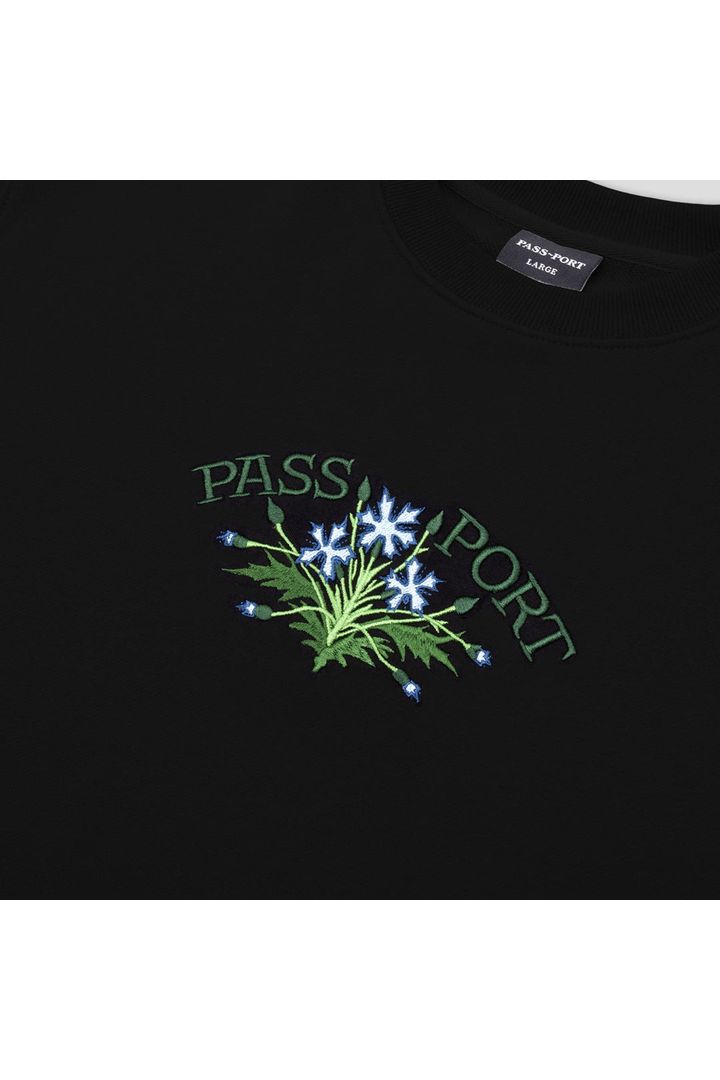 Passport Bloom Organic T-Shirt Black