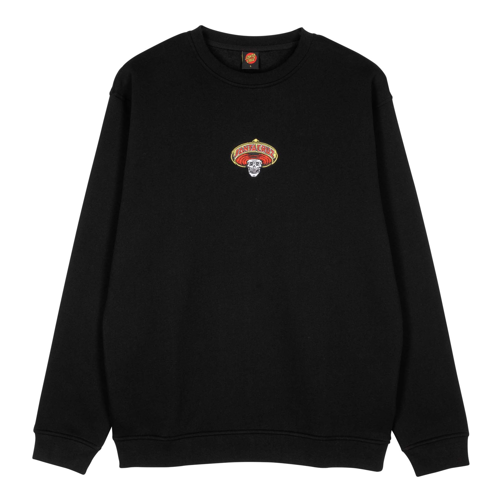 Santa Cruz Guzman Skull Crew Sweat Black