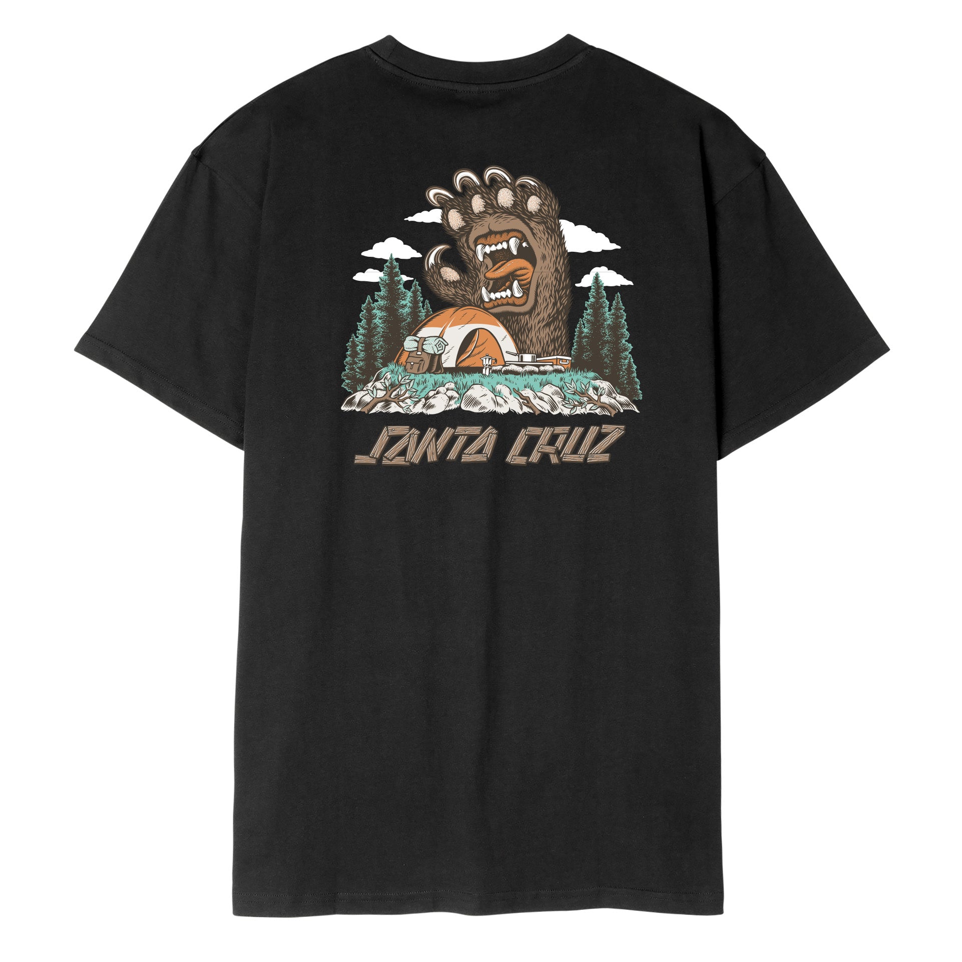 Santa Cruz Screaming Grizzly T-Shirt Black