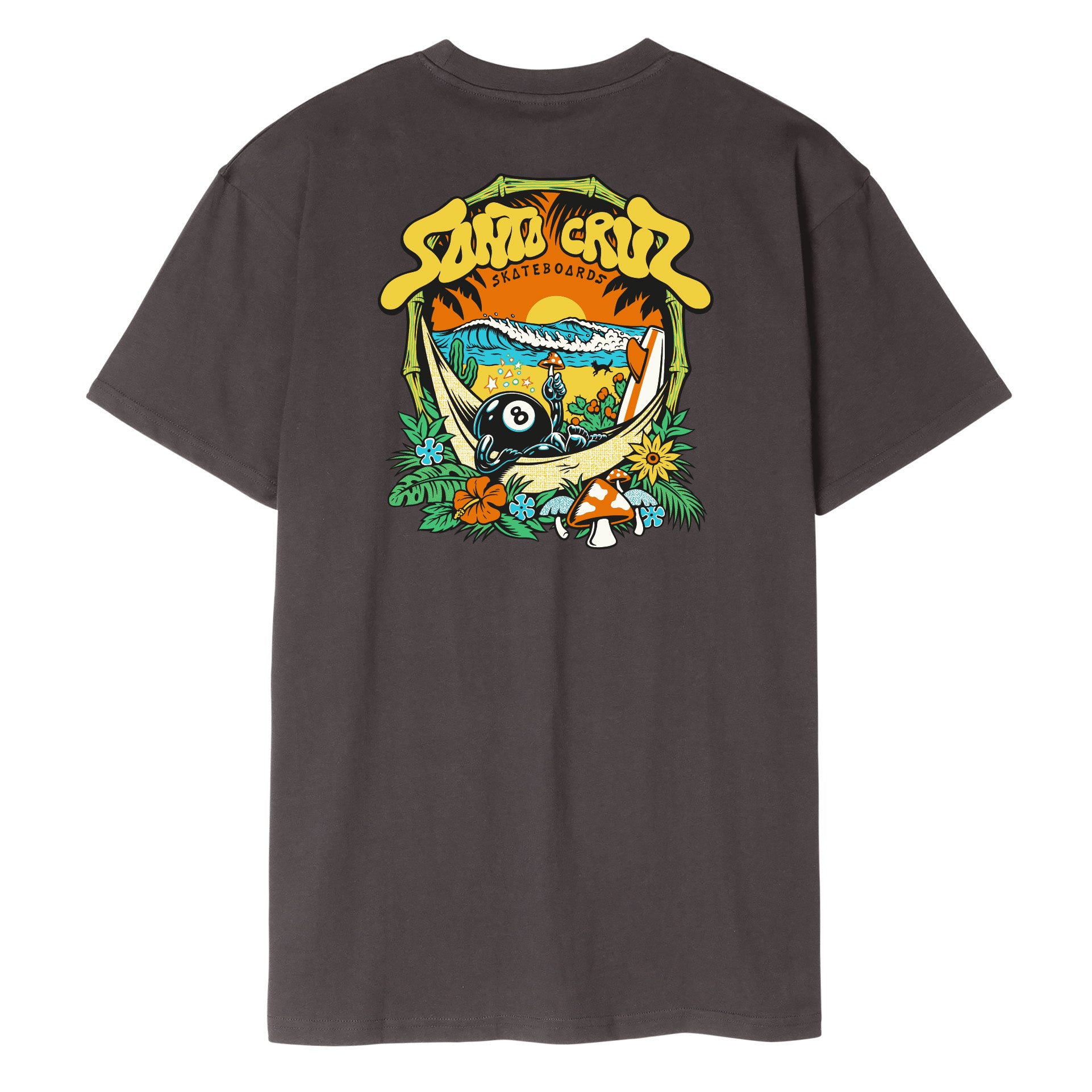 Santa Cruz Winkowski Surf Front T-Shirt Washed Black