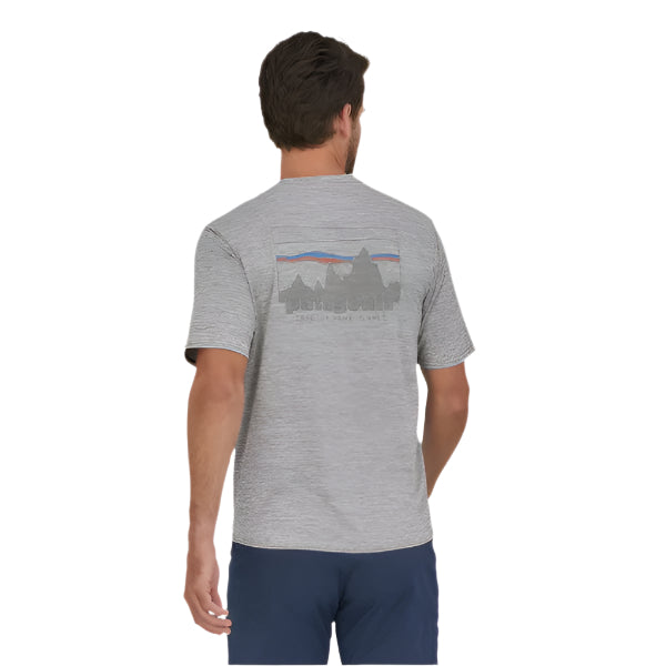 Patagonia Men's Cap Cool Daily Graphic Shirt '73 Skyline: Feather Grey