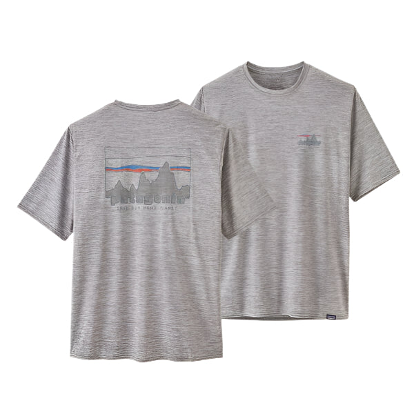 Patagonia Men's Cap Cool Daily Graphic Shirt '73 Skyline: Feather Grey