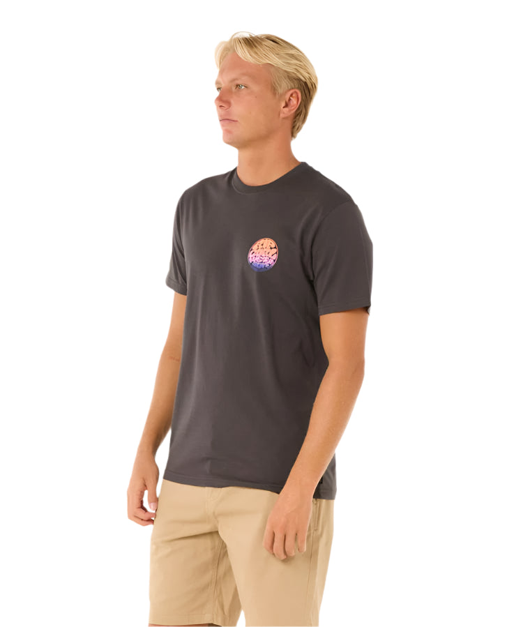 Rip Curl Wettie Passage Icon T-Shirt Washed Black