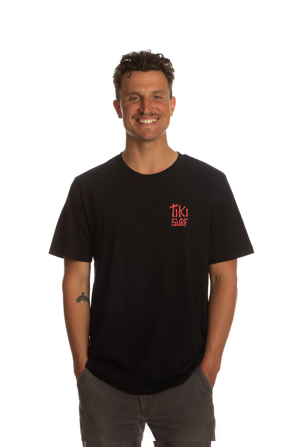 Tiki Petal Head T-Shirt Black