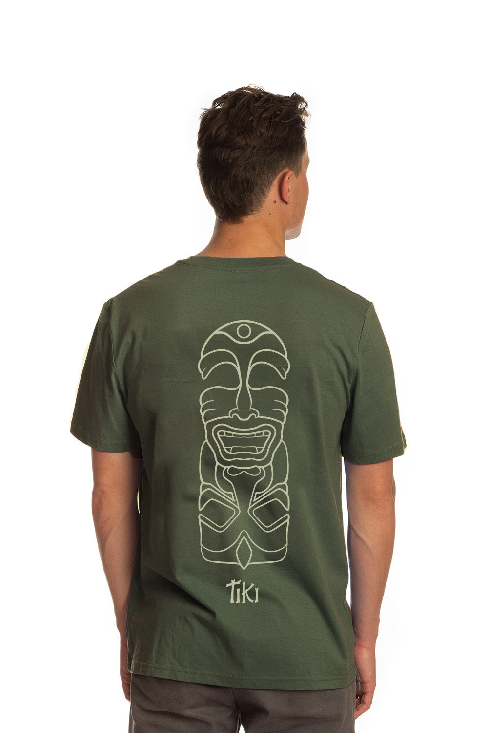 Tiki Two Faced T-Shirt Khaki