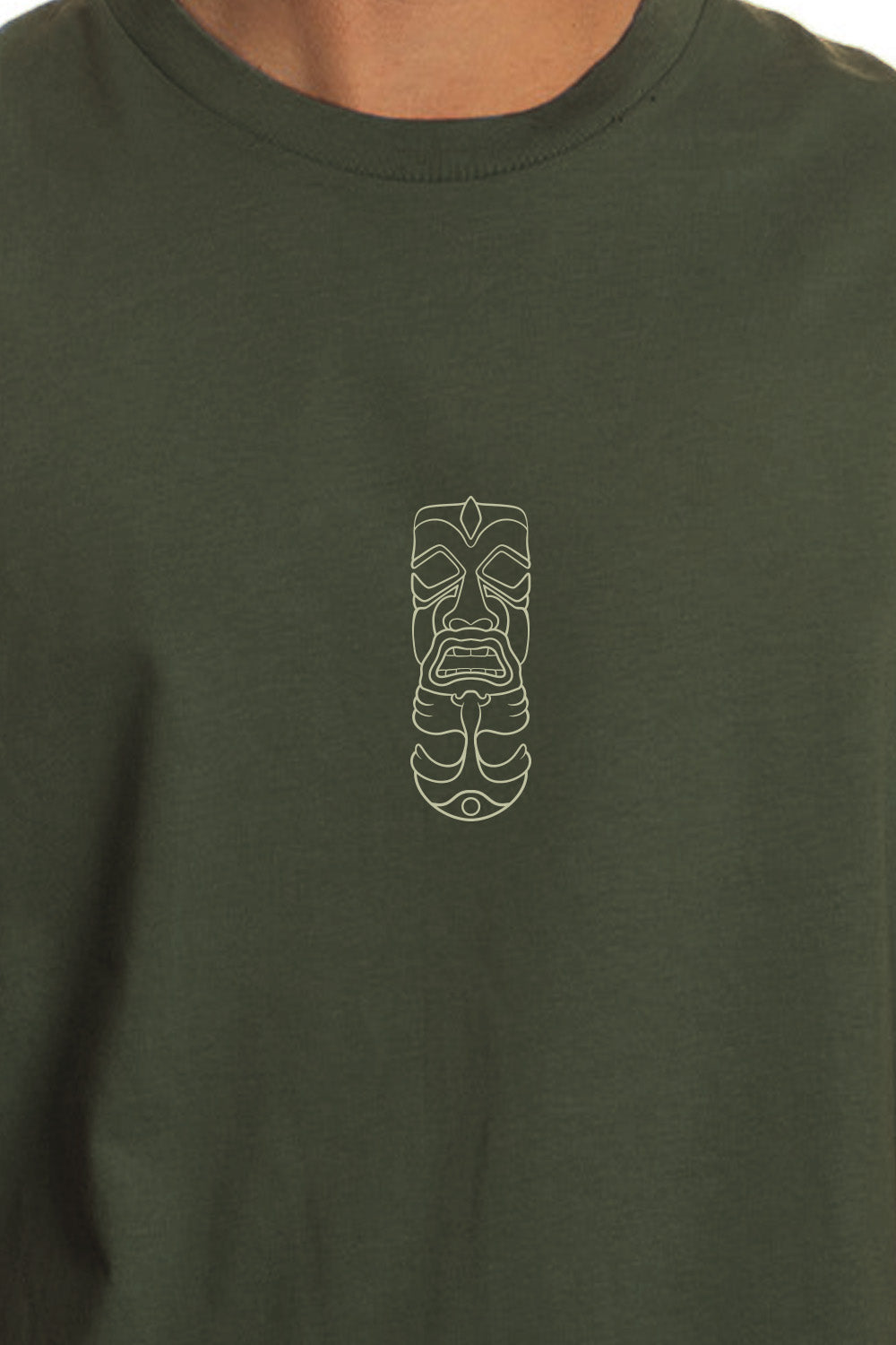 Tiki Two Faced T-Shirt Khaki