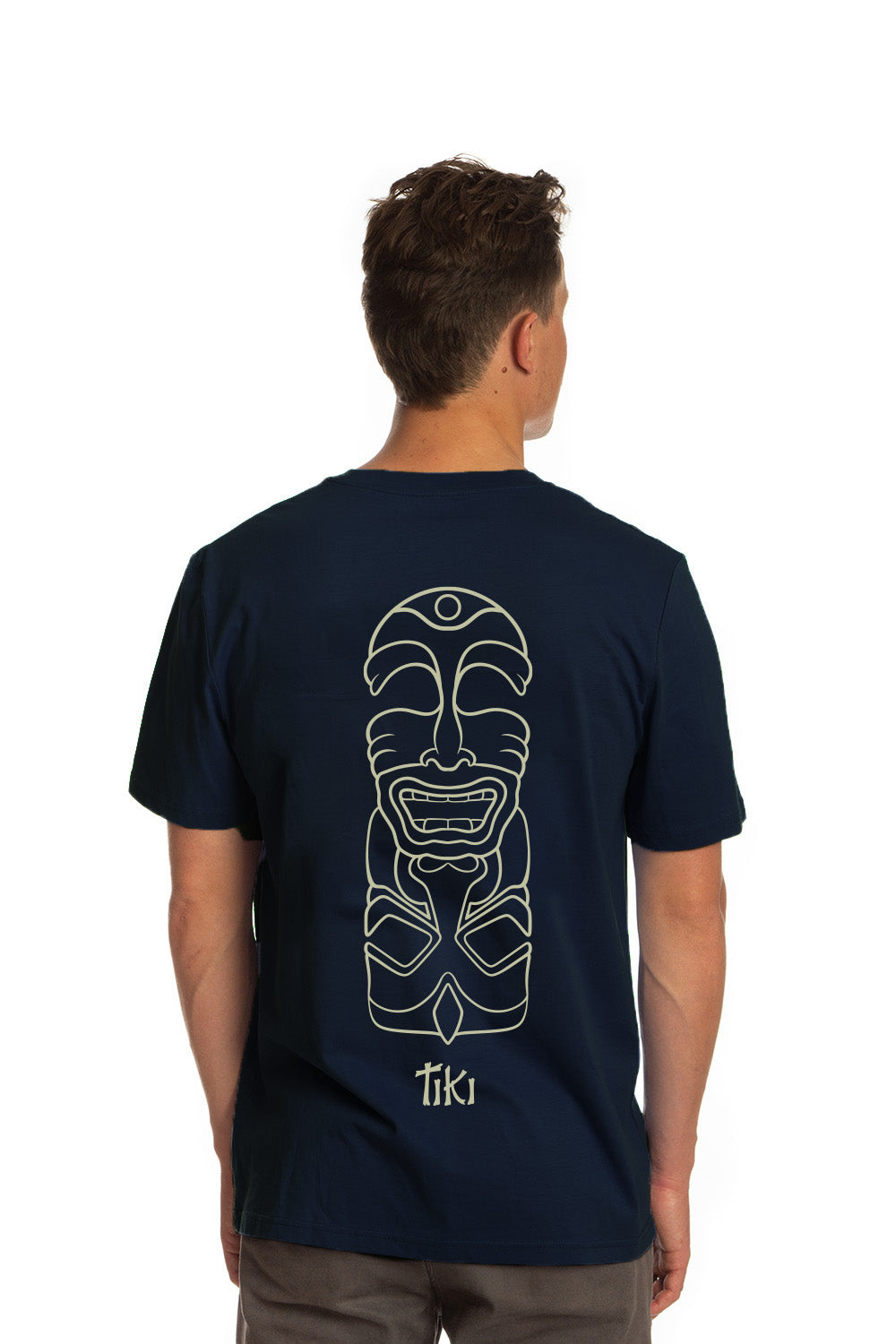 Tiki Two Faced T-Shirt Navy