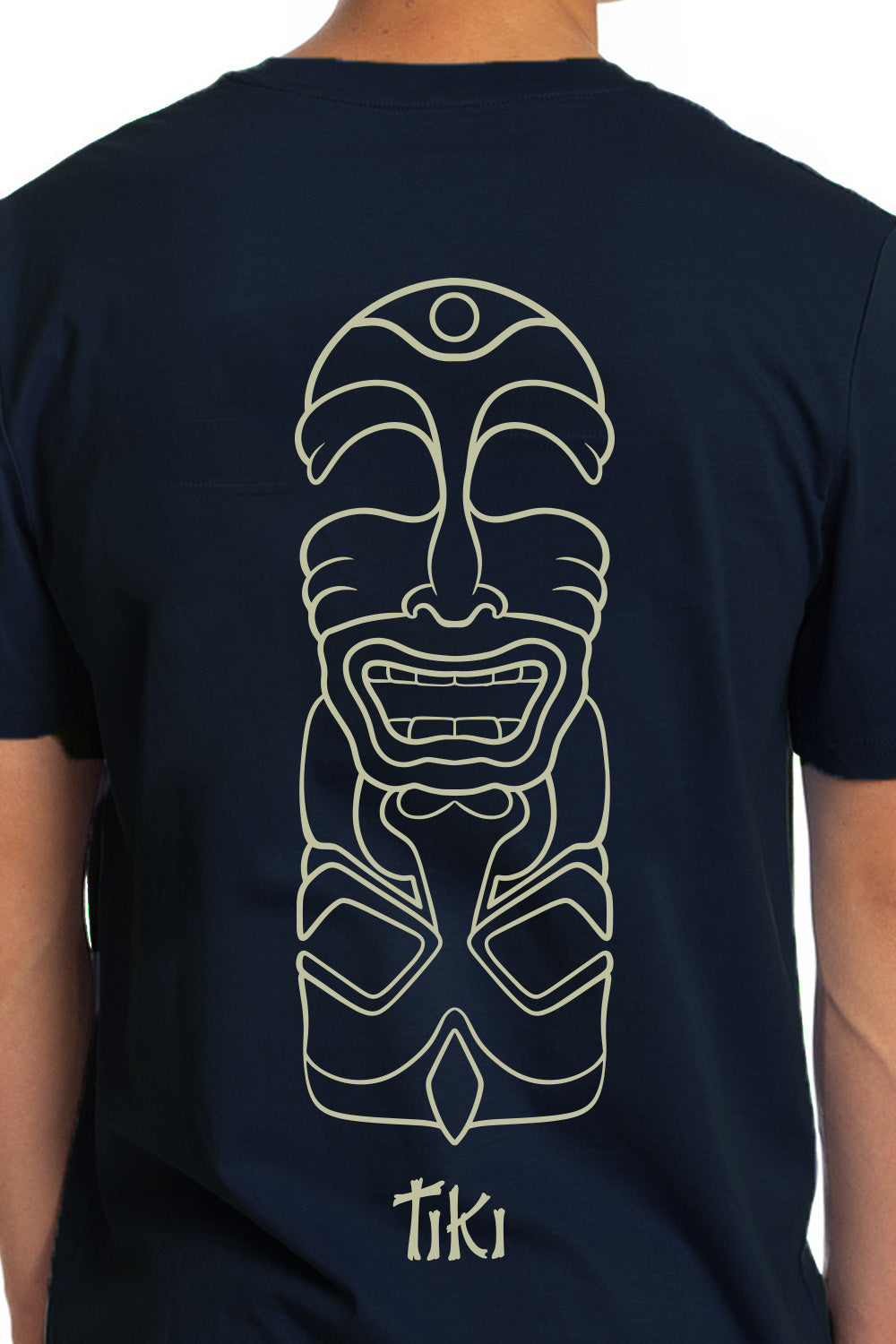 Tiki Two Faced T-Shirt Navy