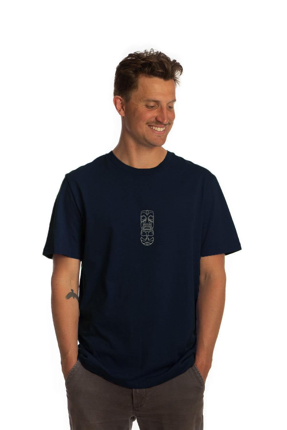 Tiki Two Faced T-Shirt Navy