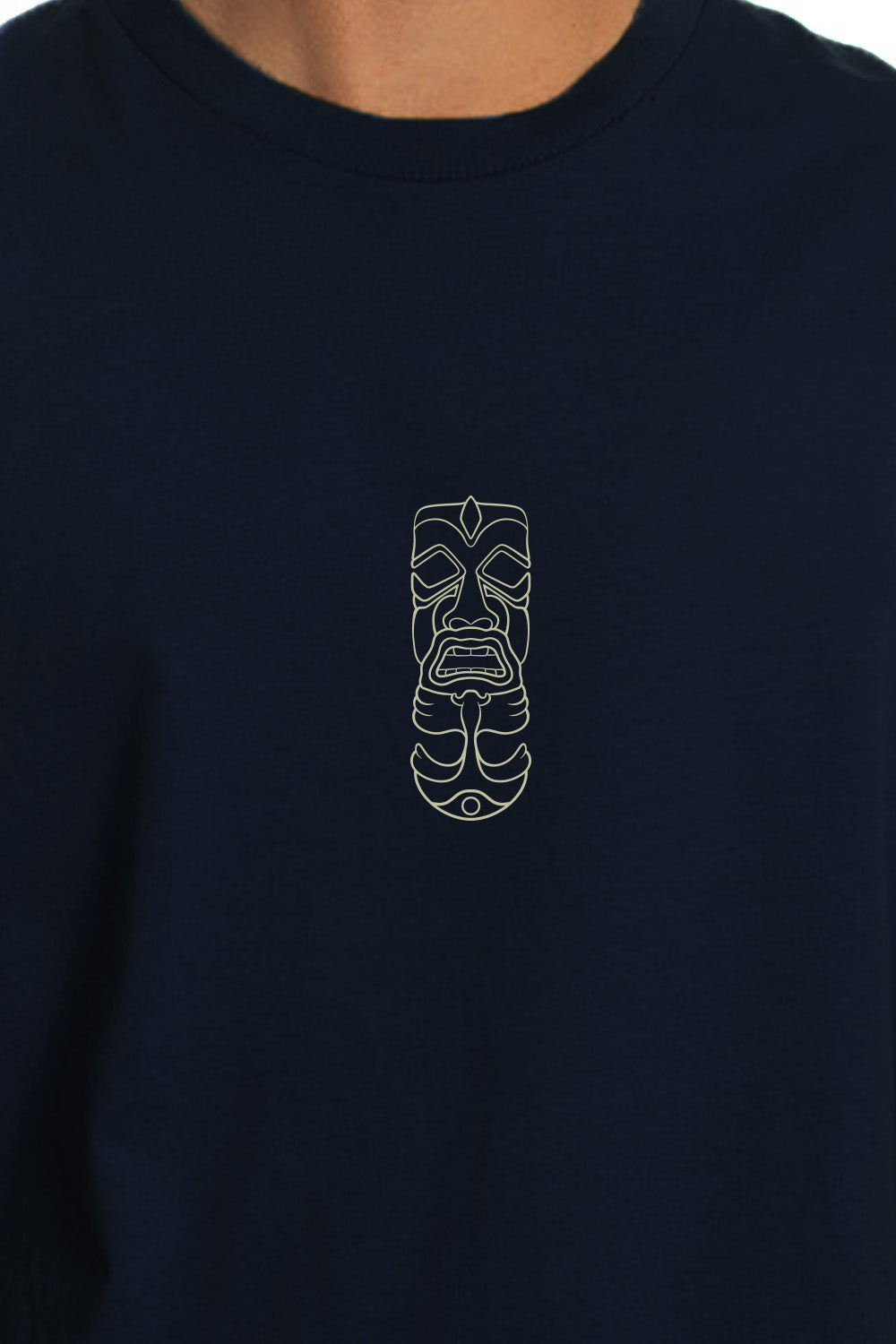 Tiki Two Faced T-Shirt Navy