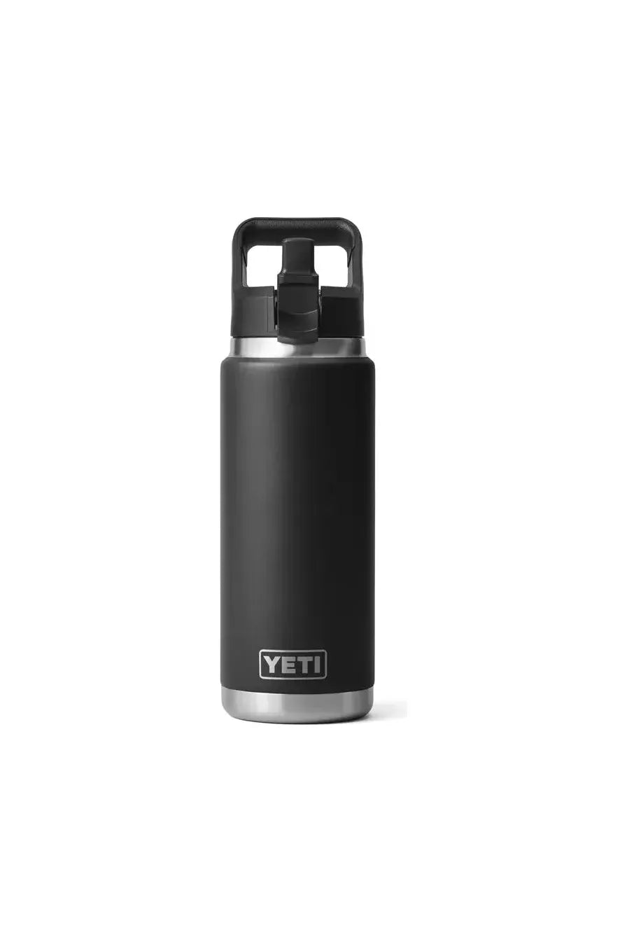 Yeti Rambler 26oz Straw Bottle Black