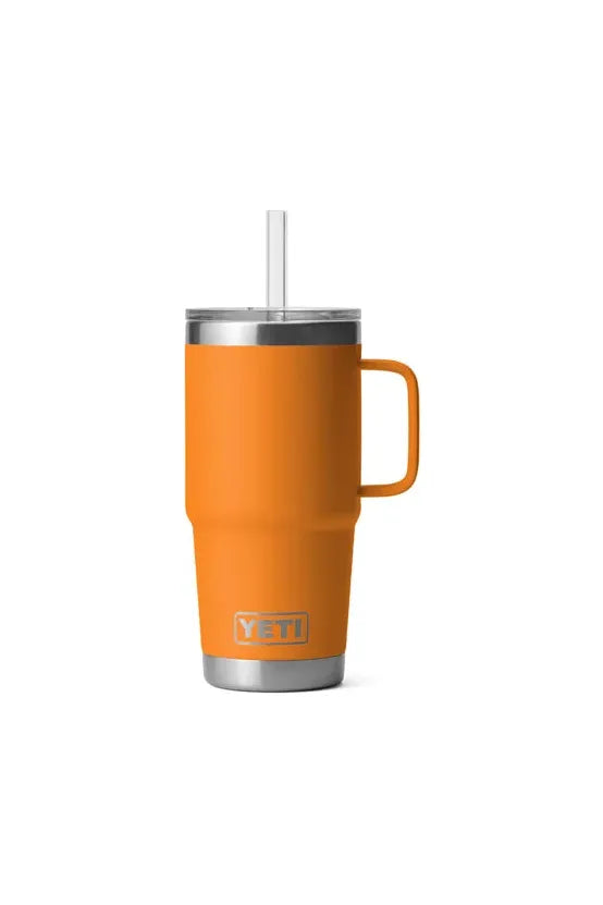 Yeti Rambler 25oz Straw Mug King Crab Orange