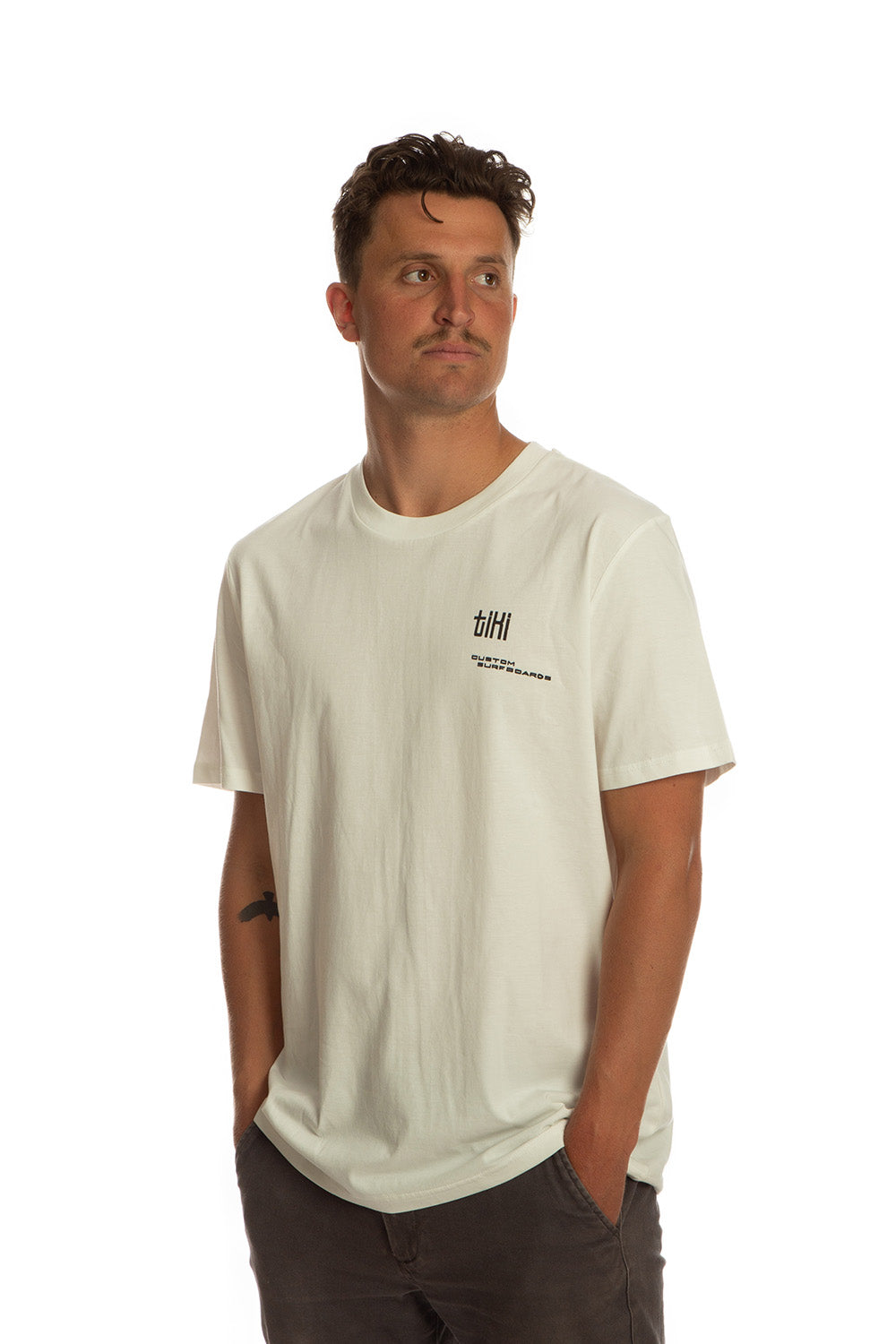 Tiki Nomad Short Sleeve T-Shirt Off White