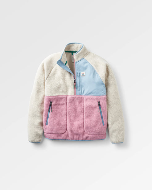 Passenger Home 2.0 1/2 Zip Recycled Sherpa Fleece Oatmeal/Pink Haze