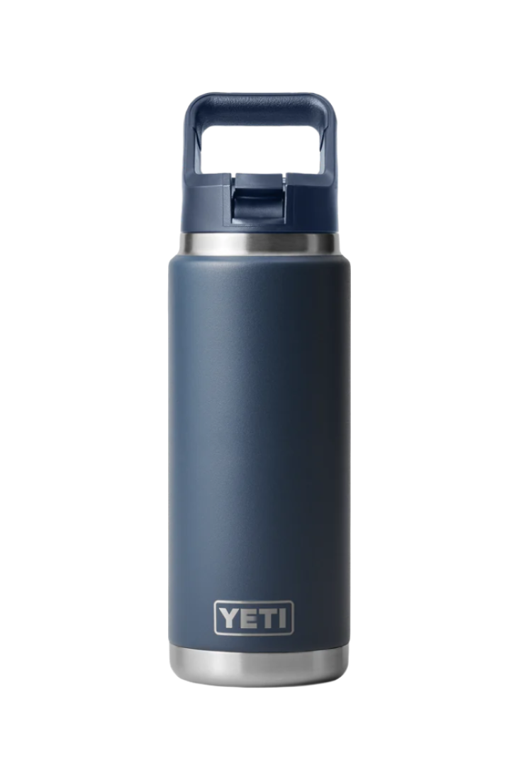 Yeti Rambler 26oz Colour Straw Bottle Navy