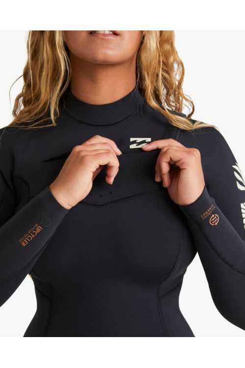 Billabong 4/3 Synergy Natural Chest Zip Wetsuit Night Fall